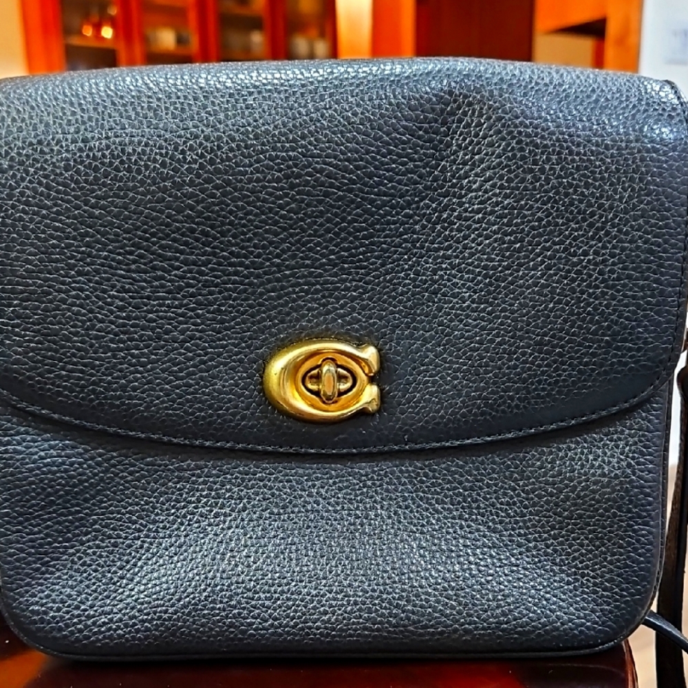 Coach Black Leather Crossbody Bag